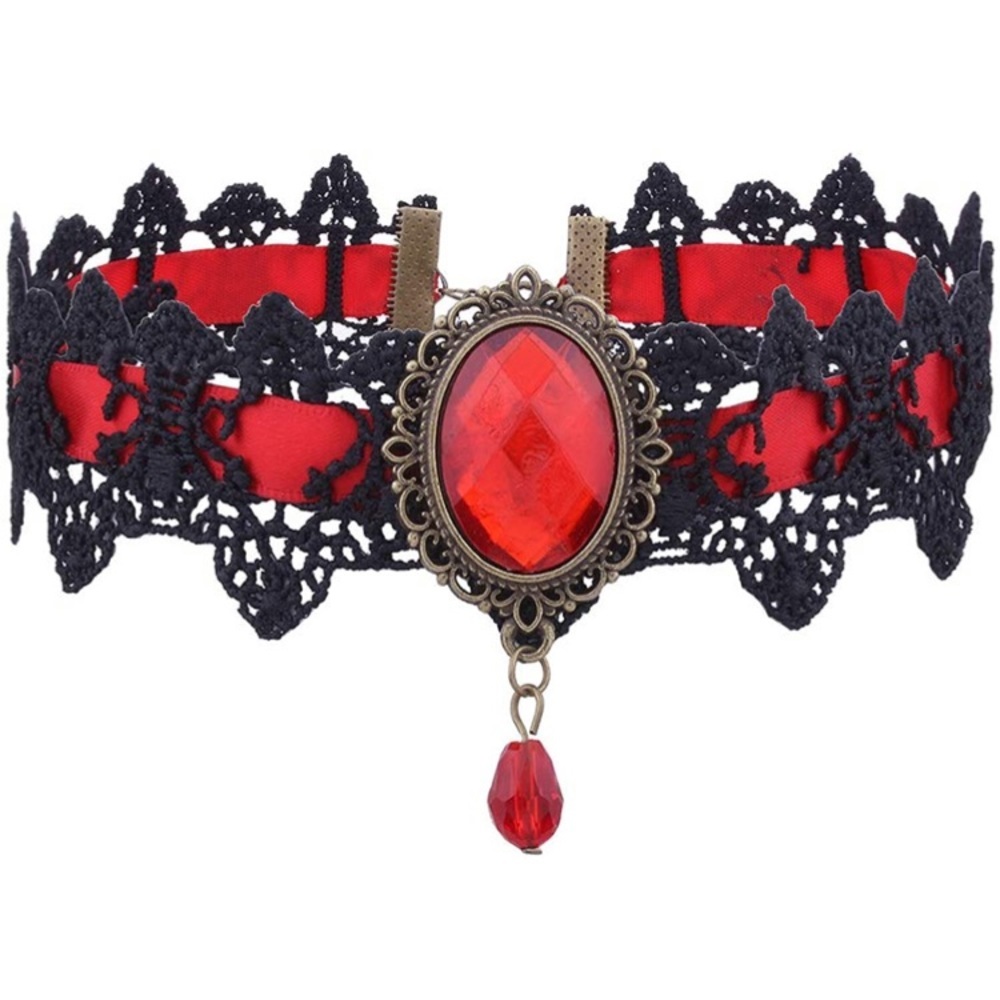 Black Lace Choker Necklace Women